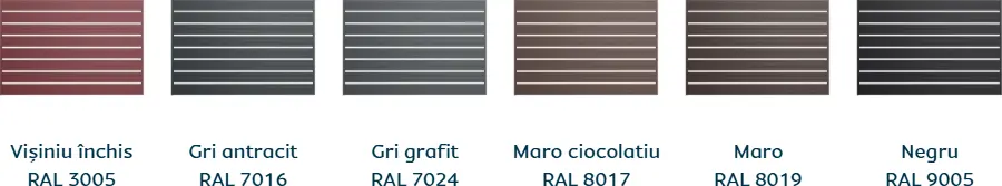 Culori disponibile Caretta X120 Nervurat - finisaj Fresco Duo