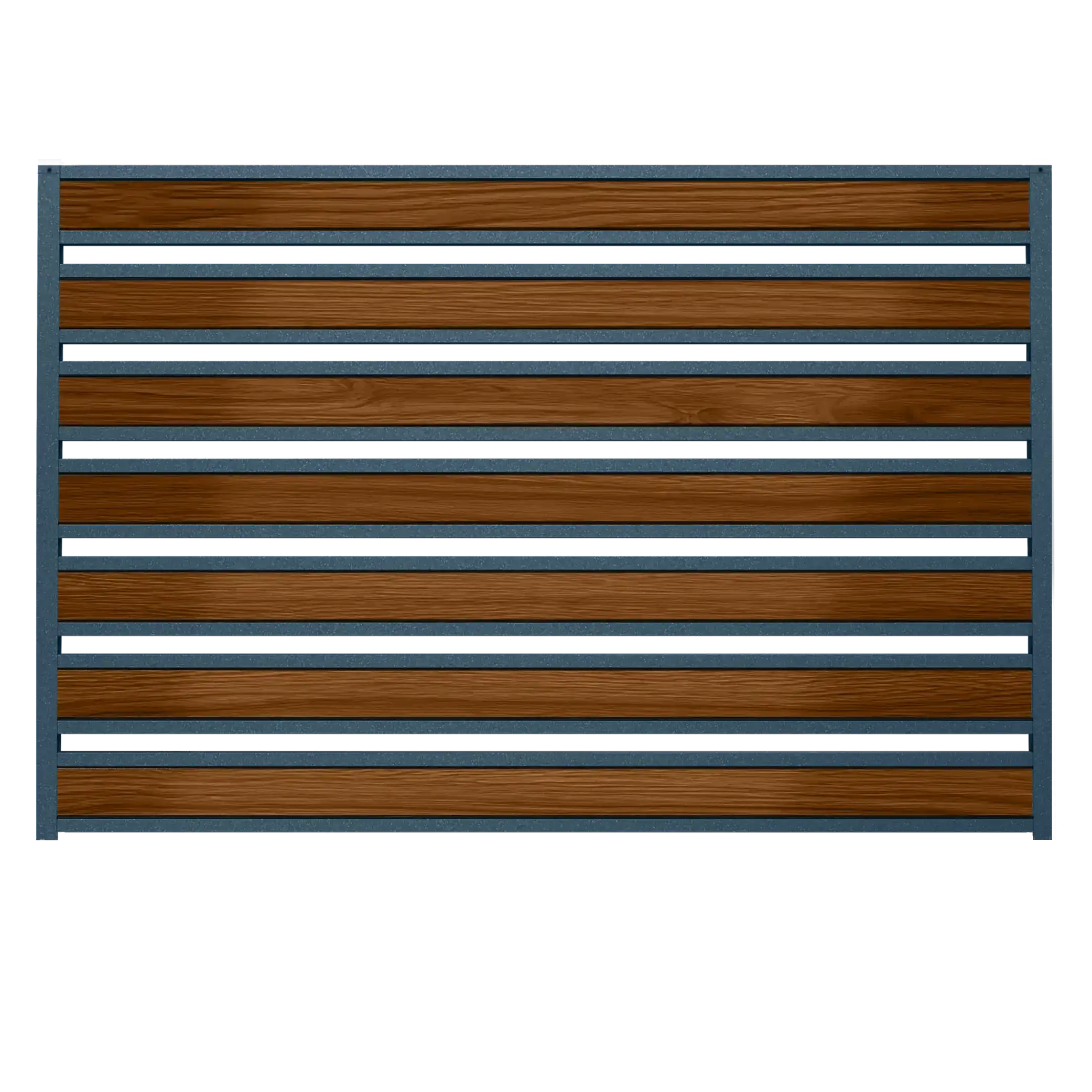 Gard metalic tip casetă Caretta X138 Albastru gri