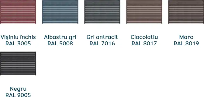 Culori disponibile Caretta Y109 Orizontal - finisaj Briliant Duo