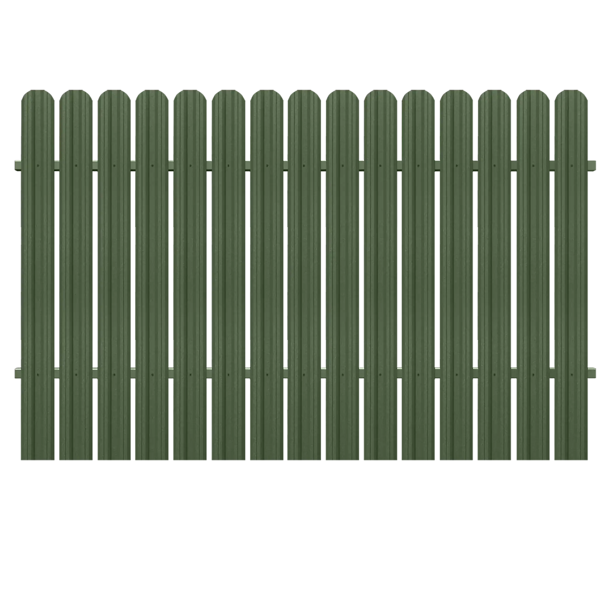 Gard metalic tip șipcă Caretta Y109 Vertical Verde RAL 6020