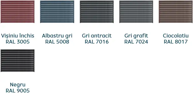 Culori disponibile Caretta Y112 Orizontal - finisaj Briliant Duo
