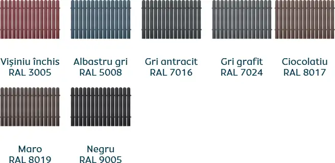 Culori disponibile Caretta Y112 Vertical - finisaj Briliant Duo