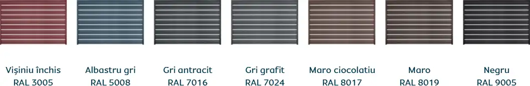 Culori disponibile Caretta Y115 Orizontal - finisaj Briliant Duo