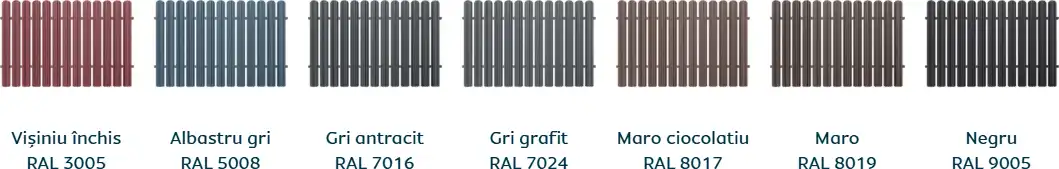 Culori disponibile Caretta Y115 Vertical - finisaj Briliant Duo