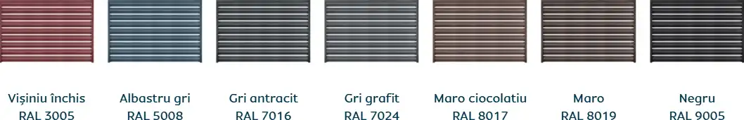 Culori disponibile Caretta Y118 Orizontal - finisaj Briliant Duo