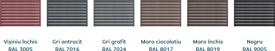 Culori disponibile Caretta Y118 Orizontal - finisaj Fresco Duo