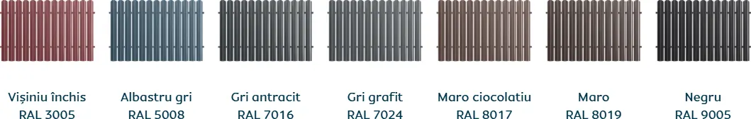 Culori disponibile Caretta Y118 Vertical - finisaj Briliant Duo
