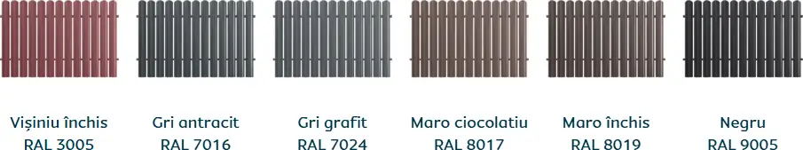 Culori disponibile Caretta Y118 Vertical - finisaj Fresco Duo