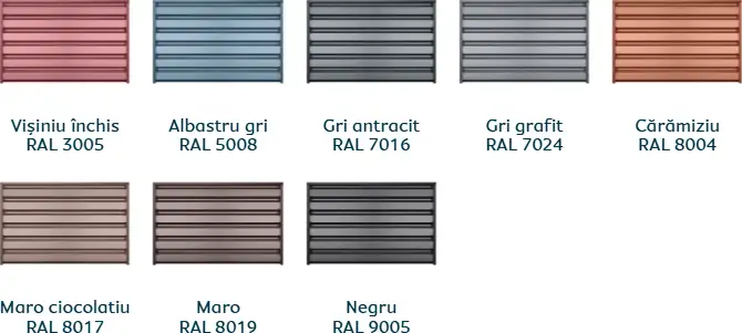 Culori disponibile Caretta CRT 35P - finisaj Briliant Duo