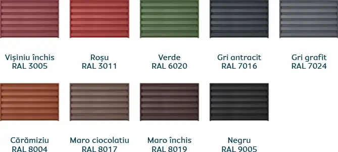 Culori disponibile Caretta CRT 35P - finisaj Fresco