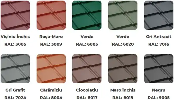Culori disponibile Bilka Britanic - finisaj Mat
