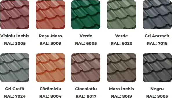 Culori disponibile Bilka Clasic - finisaj Mat