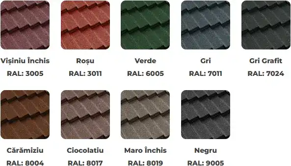 Culori disponibile Bilka Dacic - finisaj GrandeMat