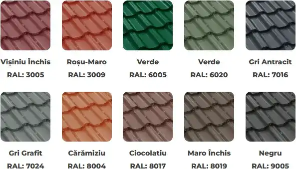 Culori disponibile Bilka Gotic - finisaj Mat