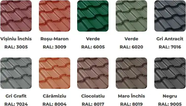 Culori disponibile Bilka Britanic - finisaj Mat