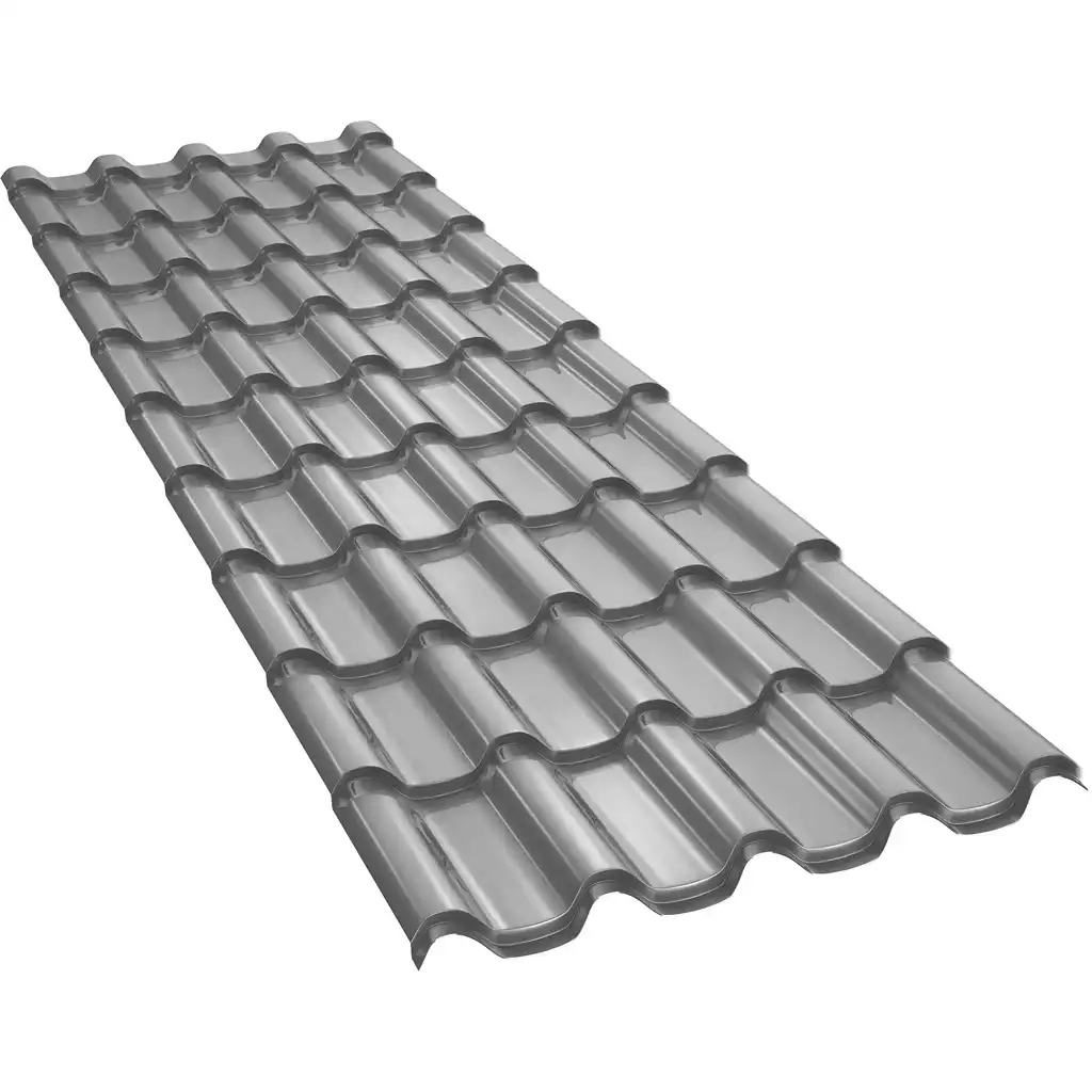 Țiglă metalică Bilka Romanic Argintiu