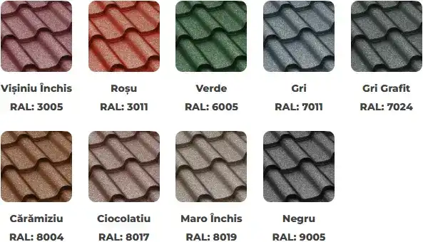 Culori disponibile Bilka Romanic - finisaj GrandeMat
