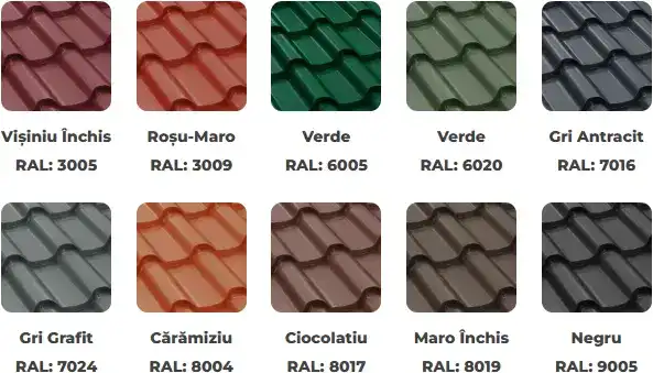 Culori disponibile Bilka Romanic - finisaj Mat