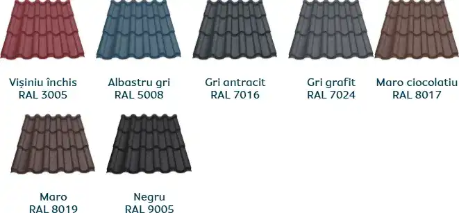 Culori disponibile Caretta Regal - finisaj Briliant Duo