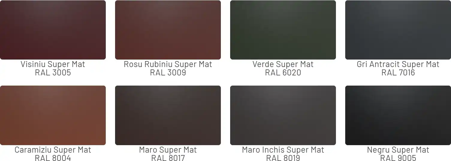 Culori disponibile Metigla Teck - finisaj Super Mat