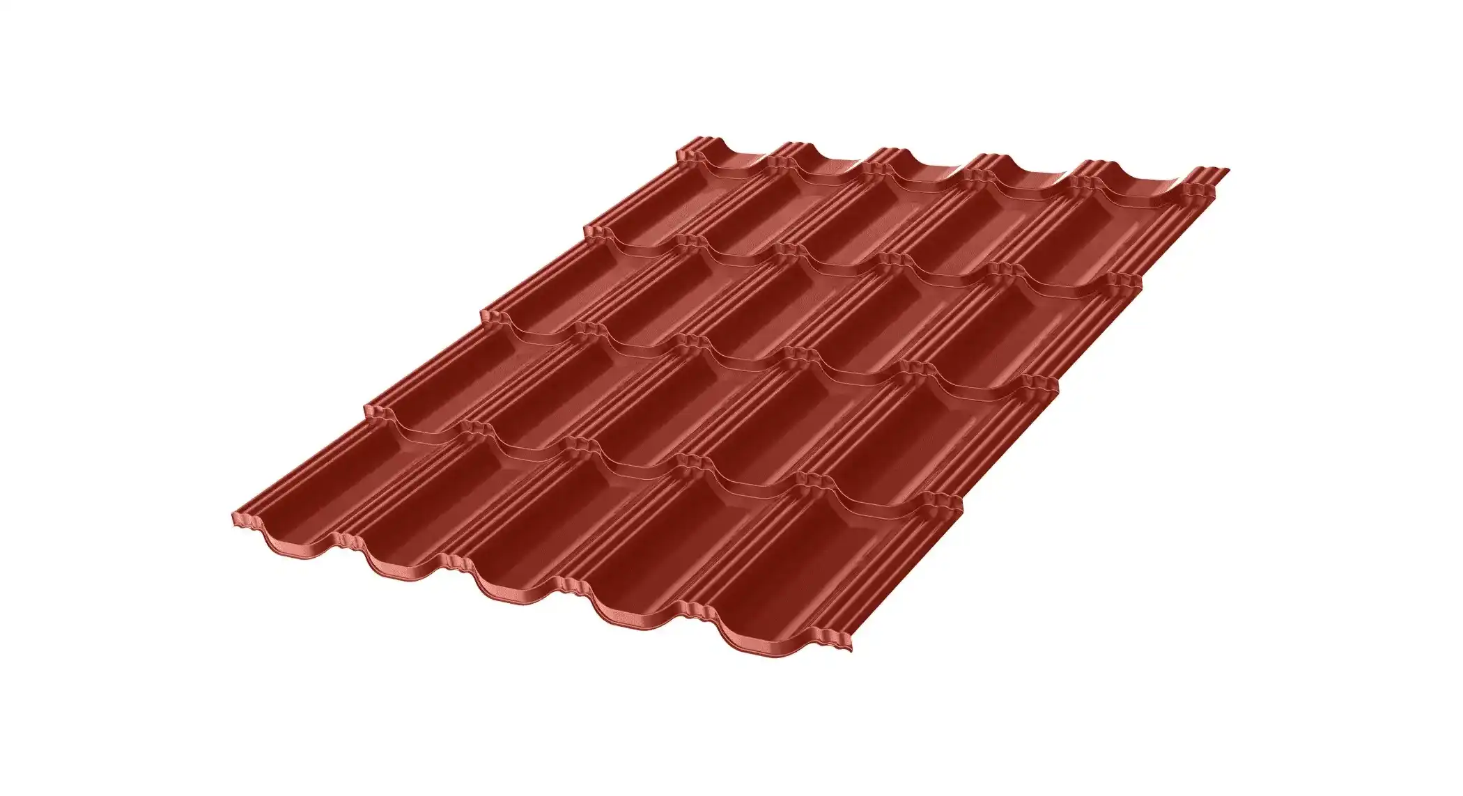 Țiglă metalică RoofArt Arctica Cărămiziu RAL 8004