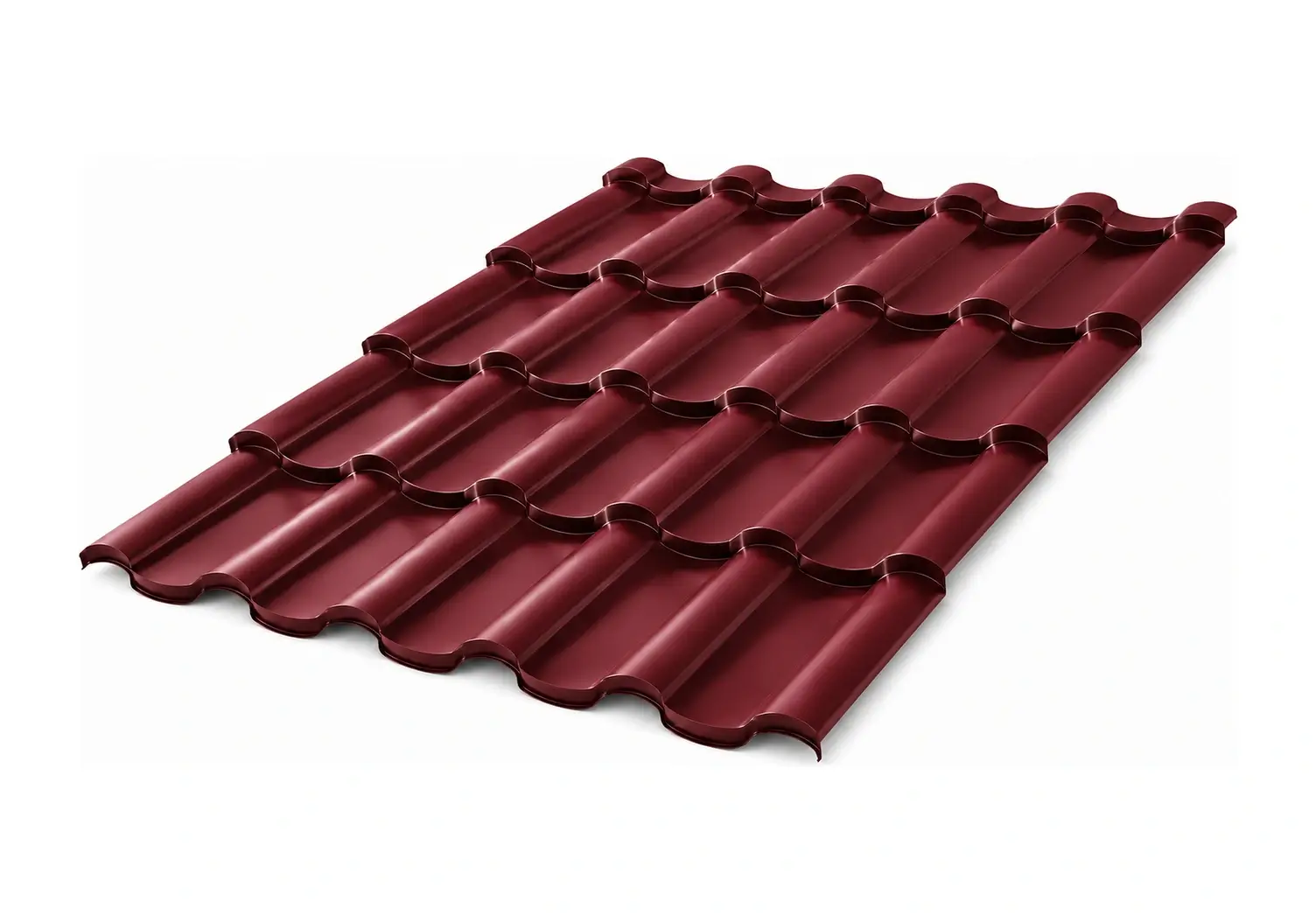 Țiglă metalică RoofArt Meditera Vișiniu RAL 3005